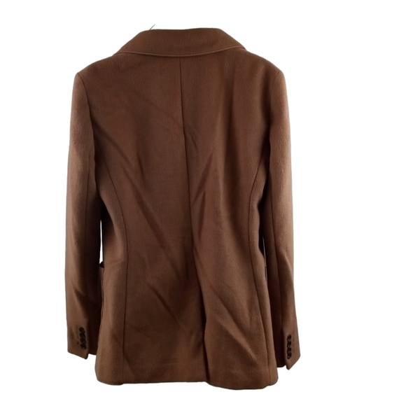 Ann Taylor Classic Careerwear Wool Blend One Button Patch Pocket Blazer Size 8 - Picture 3 of 9